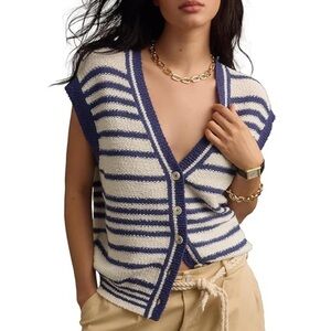 Maeve Anthropologie Womens slouchy knit cardigan Vest L NWT